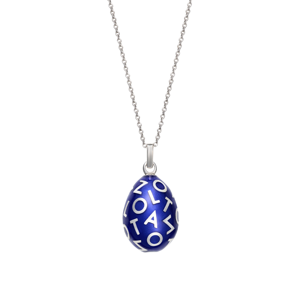 Easter Egg pendant DANCING LETTERS
